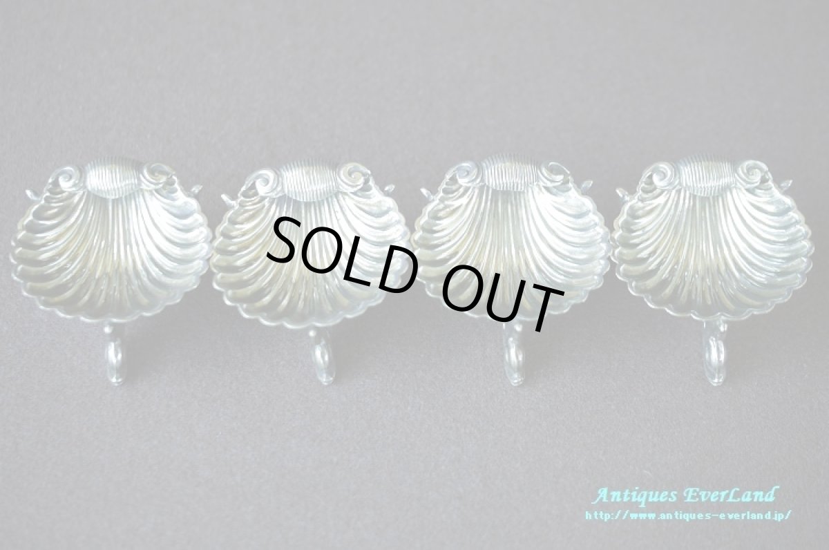 画像5: シルバー ソルトディッシュ シェル 貝型 オリジナルボックス入り (5)