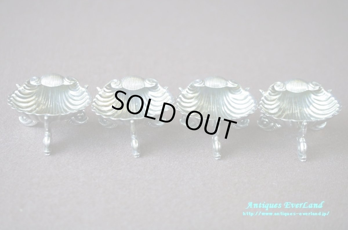 画像6: シルバー ソルトディッシュ シェル 貝型 オリジナルボックス入り (6)