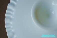 画像12: ディプレッション ミルク ガラス　ホールケーキスタンド　乳白 (12)