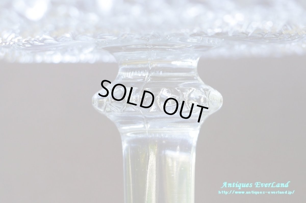 画像4: ヴィクトリアン　ジョージ ダビッドソン　クリア プレスガラス　ホールケーキスタンド　ペンデュラム　トロコイド (4)