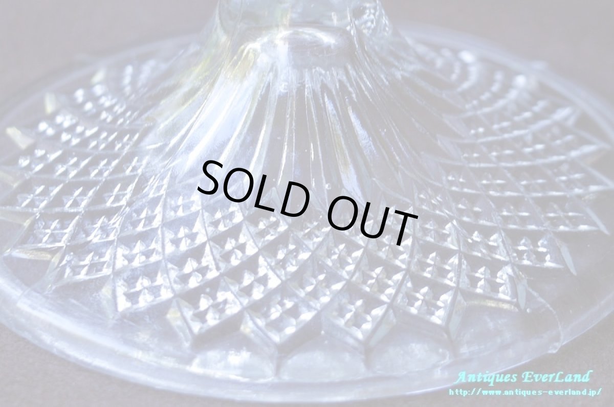 画像16: ヴィクトリアン　ジョージ ダビッドソン　クリア プレスガラス　ホールケーキスタンド　ペンデュラム　トロコイド (16)