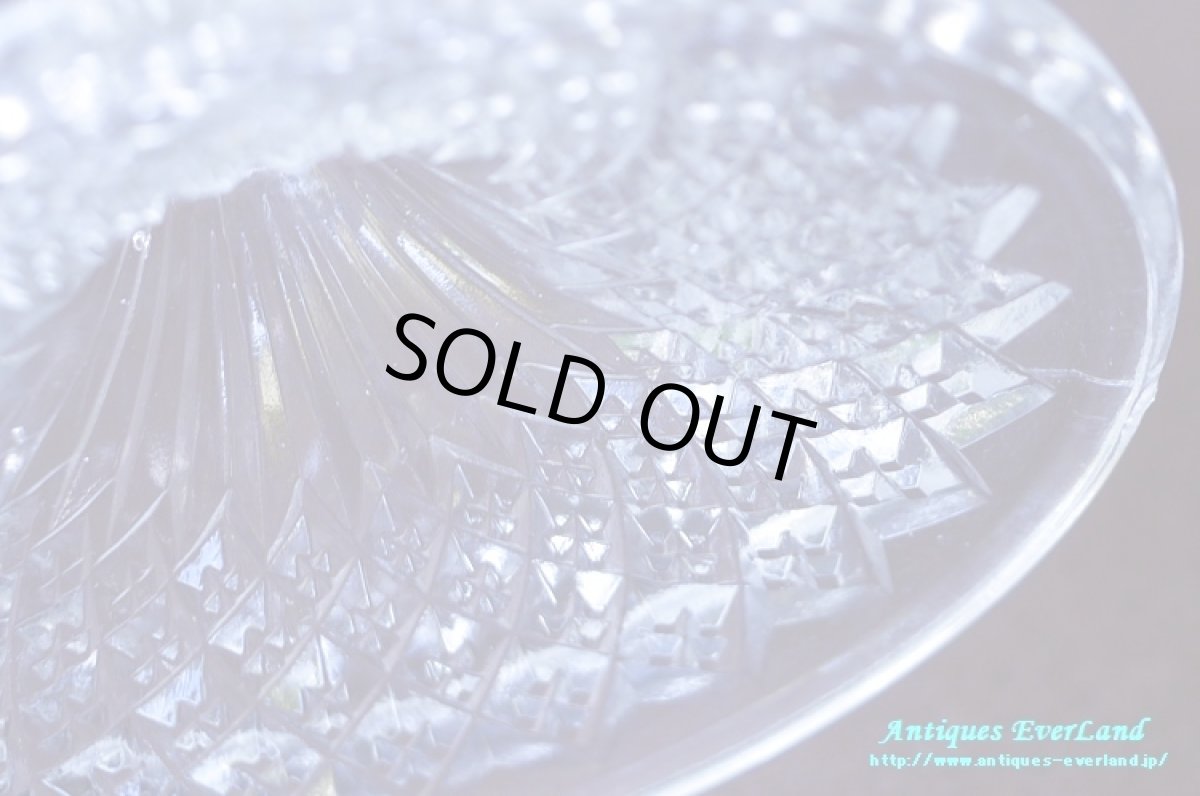 画像8: ヴィクトリアン　ジョージ ダビッドソン　クリア プレスガラス　ホールケーキスタンド　ペンデュラム　トロコイド (8)