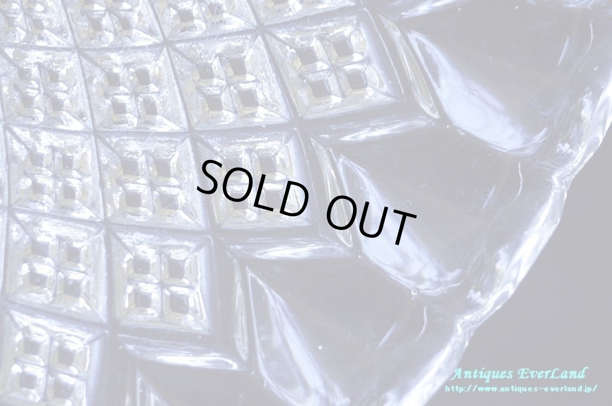 画像15: ヴィクトリアン　ジョージ ダビッドソン　クリア プレスガラス　ホールケーキスタンド　ペンデュラム　トロコイド (15)