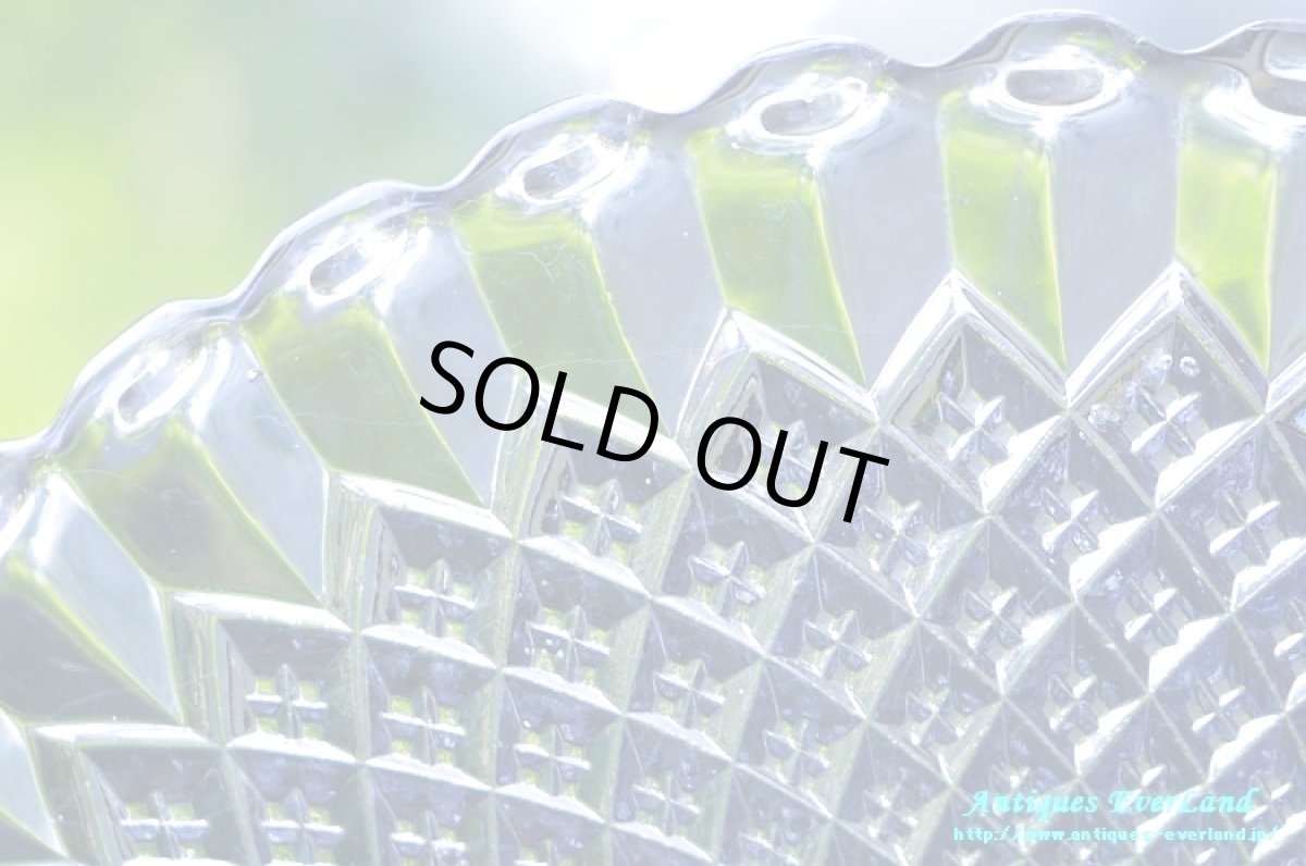 画像18: ヴィクトリアン　ジョージ ダビッドソン　クリア プレスガラス　ホールケーキスタンド　ペンデュラム　トロコイド (18)