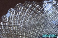 画像12: ヴィクトリアン　ジョージ ダビッドソン　クリア プレスガラス　深皿　ペンデュラム　トロコイド (12)