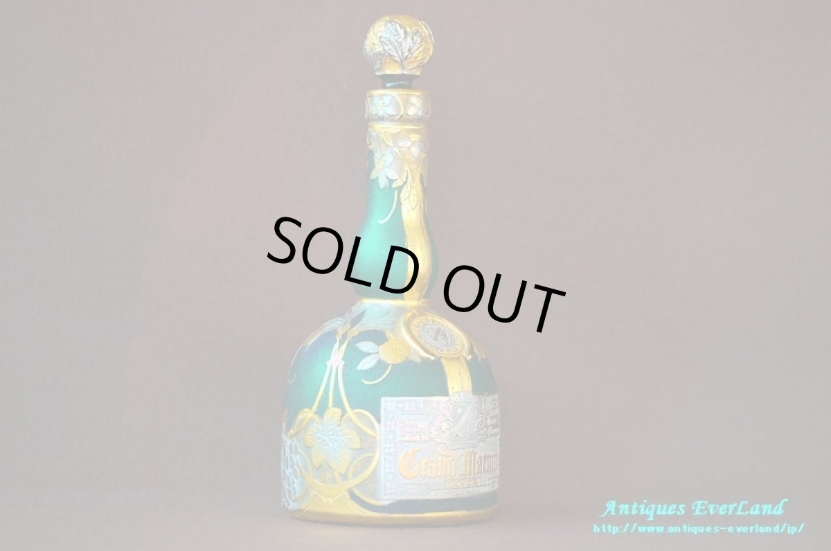 画像9: アールヌーヴォー　Daum ドーム　カメオガラス　Grand Marnier グランマニエ　ボトル　　 (9)