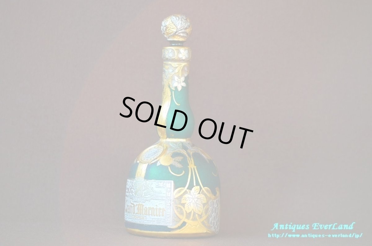 画像3: アールヌーヴォー　Daum ドーム　カメオガラス　Grand Marnier グランマニエ　ボトル　　 (3)