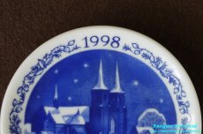 画像5: Royal Copenhagen　Juleplaquette　Christmas Plaquette 　ミニプレート　1998年　Roskilde Domkirke Cathedral　パッケージ箱入り　　 (5)