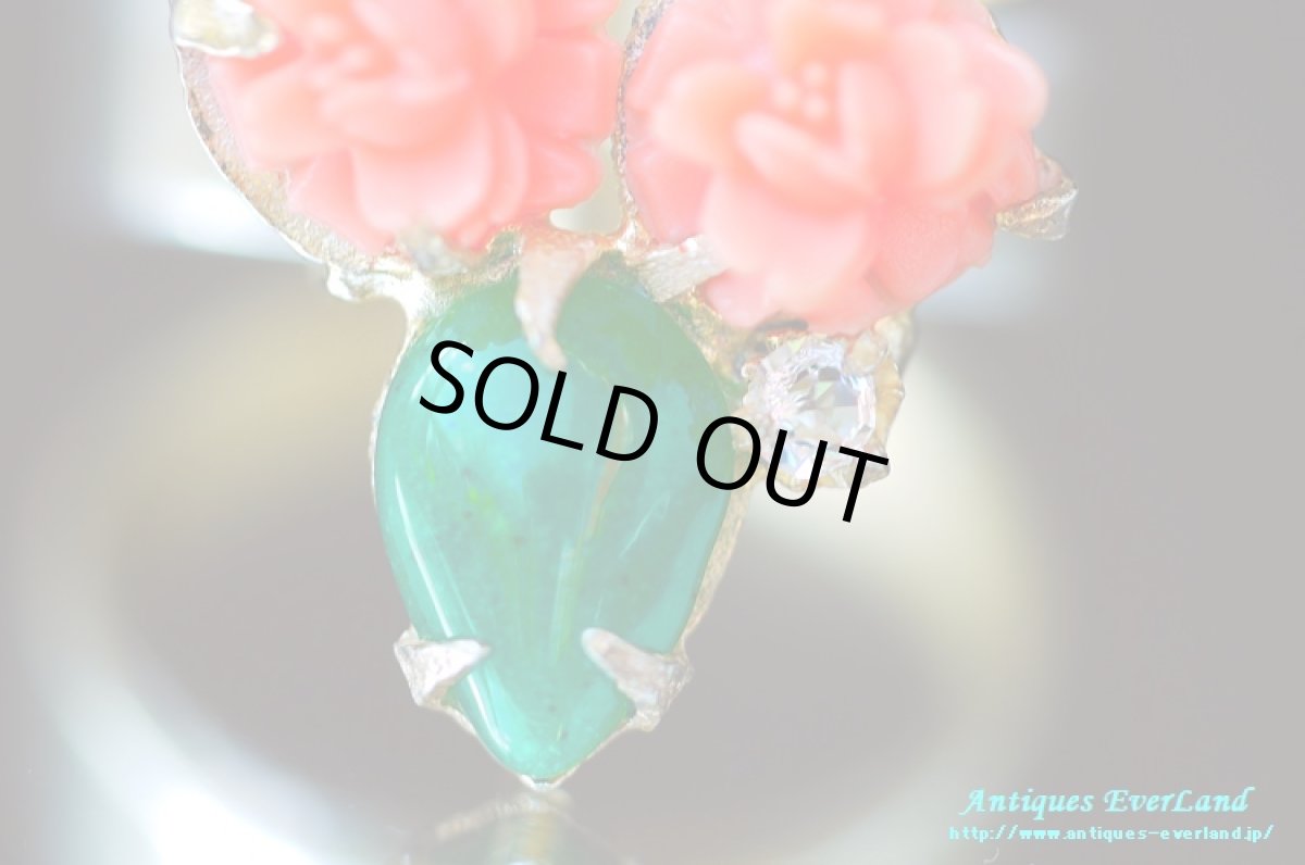 画像12: イタリア コーラル ジェイド リング Fiore (12)