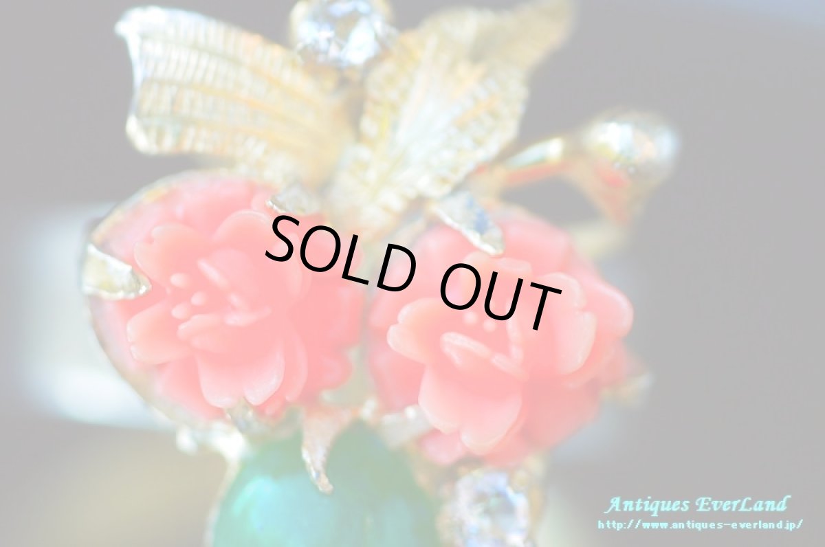 画像10: イタリア コーラル ジェイド リング Fiore (10)