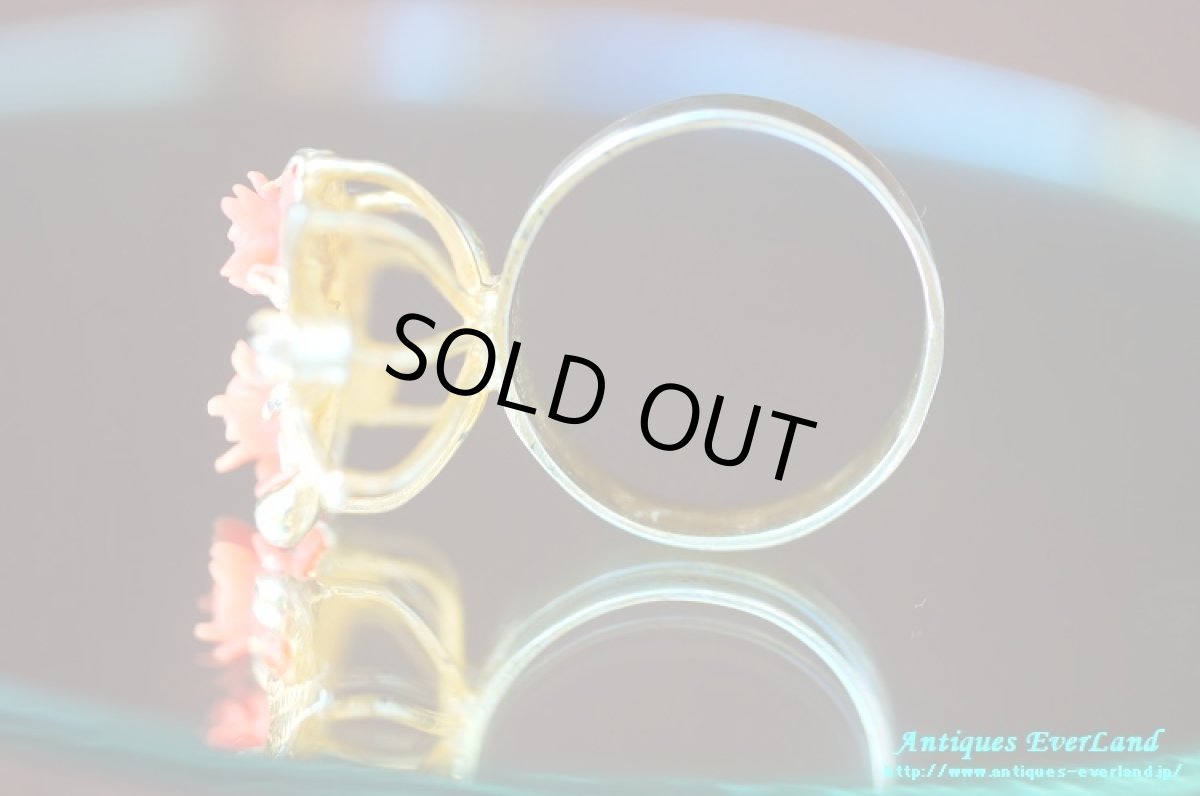 画像13: イタリア コーラル ジェイド リング Fiore (13)