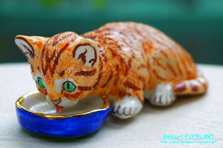 バジル・マシューズ タビーキャット 子猫 フィギュリン フィギュア 陶人形