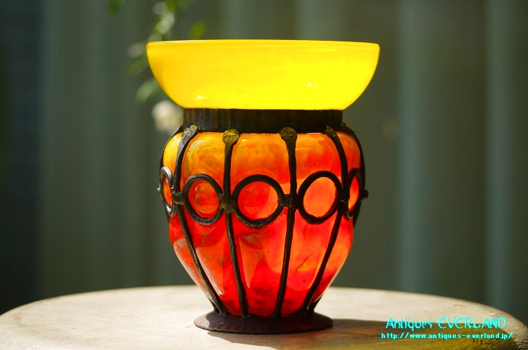 画像1: Charles Schneider　シュナイダー シュネイデル　ヌーヴォー ガラス　花器　花瓶 (1)